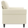 2-seater cream-colored synthetic leather sofa, 120 cm by , Sofas - Ref: Foro24-359500, Price: 235,10 €, Discount: %