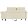 2-Sitzer-Sofa aus Kunstleder cremefarben 120 cm von , Sofas - Ref: Foro24-359500, Preis: 235,99 €, Rabatt: %