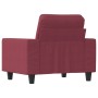 Red wine fabric armchair, 60 cm by , Sofas - Ref: Foro24-359381, Price: 189,21 €, Discount: %