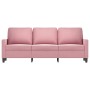 3-seater pink velvet sofa 180 cm by , Sofas - Ref: Foro24-359212, Price: 312,68 €, Discount: %