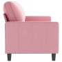 3-seater pink velvet sofa 180 cm by , Sofas - Ref: Foro24-359212, Price: 312,68 €, Discount: %