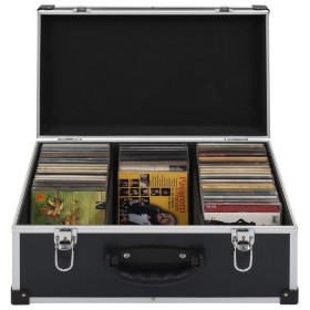 Case for 60 CDs aluminum and black ABS by vidaXL, CD/DVD organizers and boxes - Ref: Foro24-91857, Price: 44,99 €, Discount: %