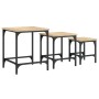 Stackable coffee tables set of 3, engineered wood, Sonoma oak. by , Coffee table - Ref: Foro24-838934, Price: 37,75 €, Discou...