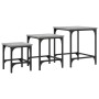 Stackable coffee tables set of 3, engineered wood, Sonoma gray. by , Coffee table - Ref: Foro24-838936, Price: 39,06 €, Disco...