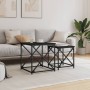 Stackable coffee tables, 2 pieces, engineered wood, black by , Coffee table - Ref: Foro24-838943, Price: 43,40 €, Discount: %