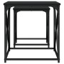 Stackable coffee tables, 2 pieces, engineered wood, black by , Coffee table - Ref: Foro24-838943, Price: 43,40 €, Discount: %