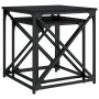 Stackable coffee tables, 2 pieces, engineered wood, black by , Coffee table - Ref: Foro24-838943, Price: 43,40 €, Discount: %