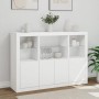 Display cabinets with LED lights, 3 pieces, engineered wood, white. by , Sideboards - Ref: Foro24-3209107, Price: 249,48 €, D...