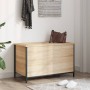 Storage bench made of Sonoma oak wood, 80x42.5x50 cm. by , Benches for halls and storage - Ref: Foro24-839014, Price: 76,50 €...