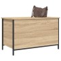 Storage bench made of Sonoma oak wood, 80x42.5x50 cm. by , Benches for halls and storage - Ref: Foro24-839014, Price: 76,50 €...