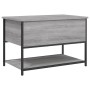 Banco de almacenaje madera ingeniería gris Sonoma 70x42,5x47 cm de , Bancos para recibidores y almacenamiento - Ref: Foro24-8...