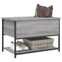 Banco de almacenaje madera ingeniería gris Sonoma 70x42,5x47 cm de , Bancos para recibidores y almacenamiento - Ref: Foro24-8...