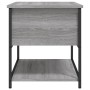 Banco de almacenaje madera ingeniería gris Sonoma 70x42,5x47 cm de , Bancos para recibidores y almacenamiento - Ref: Foro24-8...