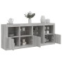 Sideboard with Sonoma grey LED lights 164x37x67 cm by , Sideboards - Ref: Foro24-3209056, Price: 194,99 €, Discount: %