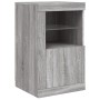 Sideboard with Sonoma grey LED lights 164x37x67 cm by , Sideboards - Ref: Foro24-3209056, Price: 194,99 €, Discount: %