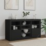 Sideboard mit schwarzen LED-Leuchten 123x37x67 cm von , Sideboards - Ref: Foro24-3209080, Preis: 179,94 €, Rabatt: %