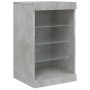 Sideboard with LED lights in concrete gray 123x37x67 cm by , Sideboards - Ref: Foro24-3209082, Price: 161,43 €, Discount: %