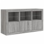 Sonoma graues Sideboard mit LED-Leuchten 123x37x67 cm von , Sideboards - Ref: Foro24-3209063, Preis: 154,53 €, Rabatt: %