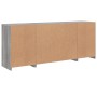 Sideboard with Sonoma gray LED lights 163x37x67 cm by , Sideboards - Ref: Foro24-3209077, Price: 181,57 €, Discount: %