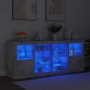 Sideboard with LED lights in concrete gray 163x37x67 cm by , Sideboards - Ref: Foro24-3209096, Price: 177,51 €, Discount: %