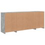 Sideboard with LED lights in concrete gray 163x37x67 cm by , Sideboards - Ref: Foro24-3209096, Price: 177,51 €, Discount: %