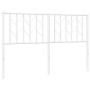 Cabecero de metal blanco 140 cm de , Cabeceros y pies de cama - Ref: Foro24-374519, Precio: 33,24 €, Descuento: %