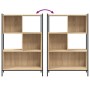 Engineered wood bookshelf in Sonoma oak, 72x28x109 cm by , Bookcases and shelves - Ref: Foro24-838884, Price: 59,96 €, Discou...