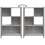 Estantería madera de ingeniería gris Sonoma 72x28x109 cm de , Librerías y estanterías - Ref: Foro24-838886, Precio: 61,12 €, ...