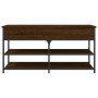 Engineered wood shoe bench in brown oak, 100x42.5x50 cm by , Benches for halls and storage - Ref: Foro24-839037, Price: 74,74...