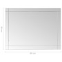 Espejo de pared vidrio 60x40 cm de vidaXL, Espejos - Ref: Foro24-249531, Precio: 43,50 €, Descuento: %