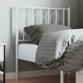 Cabecero de metal blanco 75 cm de , Cabeceros y pies de cama - Ref: Foro24-374512, Precio: 21,99 €, Descuento: %