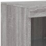 Sideboard with LED Light 3 Pieces Sonoma Gray Engineered Wood by , Sideboards - Ref: Foro24-3209126, Price: 194,87 €, Discoun...