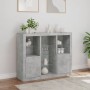 Sideboard with LED light 3 pieces concrete gray engineered wood by , Sideboards - Ref: Foro24-3209124, Price: 183,94 €, Disco...