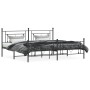 Black metal headboard and footboard bed frame 200x200cm by , Beds and slatted bases - Ref: Foro24-374364, Price: 140,64 €, Di...