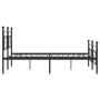 Black metal headboard and footboard bed frame 200x200cm by , Beds and slatted bases - Ref: Foro24-374364, Price: 140,64 €, Di...