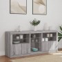 Sideboard mit LED-Leuchten in Sonoma grau 162x37x67 cm von , Sideboards - Ref: Foro24-3209035, Preis: 211,80 €, Rabatt: %