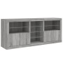 Sideboard mit LED-Leuchten in Sonoma grau 162x37x67 cm von , Sideboards - Ref: Foro24-3209035, Preis: 211,80 €, Rabatt: %