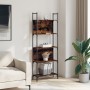 5-shelf bookcase in smoked oak wood, 60.5x24x166.5 cm by , Bookcases and shelves - Ref: Foro24-838865, Price: 49,32 €, Discou...