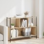 Engineered wood bookshelf in Sonoma oak 102x28x77.5 cm by , Bookcases and shelves - Ref: Foro24-838899, Price: 59,98 €, Disco...