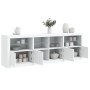 Sideboard mit weißen LED-Leuchten 202x37x67 cm von , Sideboards - Ref: Foro24-3209009, Preis: 229,52 €, Rabatt: %