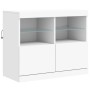 Aparador con luces LED blanco 202x37x67 cm de , Aparadores - Ref: Foro24-3209009, Precio: 225,98 €, Descuento: %