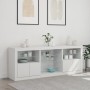 Sideboard with white LED lights 181.5x37x67 cm by , Sideboards - Ref: Foro24-3209037, Price: 200,71 €, Discount: %