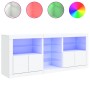 Sideboard with white LED lights 181.5x37x67 cm by , Sideboards - Ref: Foro24-3209037, Price: 200,71 €, Discount: %