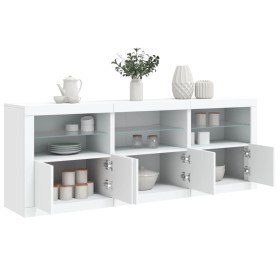 Sideboard with white LED lights 181.5x37x67 cm by , Sideboards - Ref: Foro24-3209002, Price: 216,66 €, Discount: %