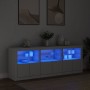 Sideboard with white LED lights 181.5x37x67 cm by , Sideboards - Ref: Foro24-3209002, Price: 220,33 €, Discount: %