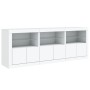 Sideboard with white LED lights 181.5x37x67 cm by , Sideboards - Ref: Foro24-3209002, Price: 220,33 €, Discount: %