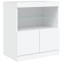 Sideboard with white LED lights 181.5x37x67 cm by , Sideboards - Ref: Foro24-3209002, Price: 220,33 €, Discount: %