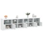 Sideboard mit weißen LED-Leuchten 283x37x67 cm von , Sideboards - Ref: Foro24-3209016, Preis: 306,84 €, Rabatt: %