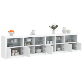 Sideboard mit weißen LED-Leuchten 283x37x67 cm von , Sideboards - Ref: Foro24-3209016, Preis: 306,09 €, Rabatt: %