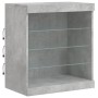 Sideboard with LED lights in concrete gray 181.5x37x67 cm by , Sideboards - Ref: Foro24-3209040, Price: 186,99 €, Discount: %